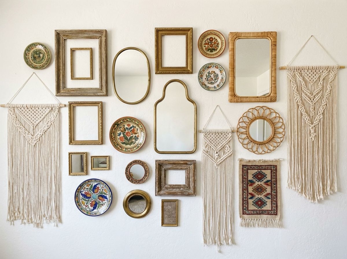 Bohemian reading nook with velvet cushions and brass lantern lighting