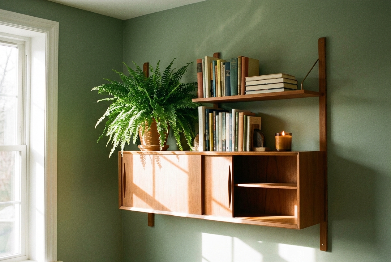 Minimalist office detail — neutral palette and clean desk setup