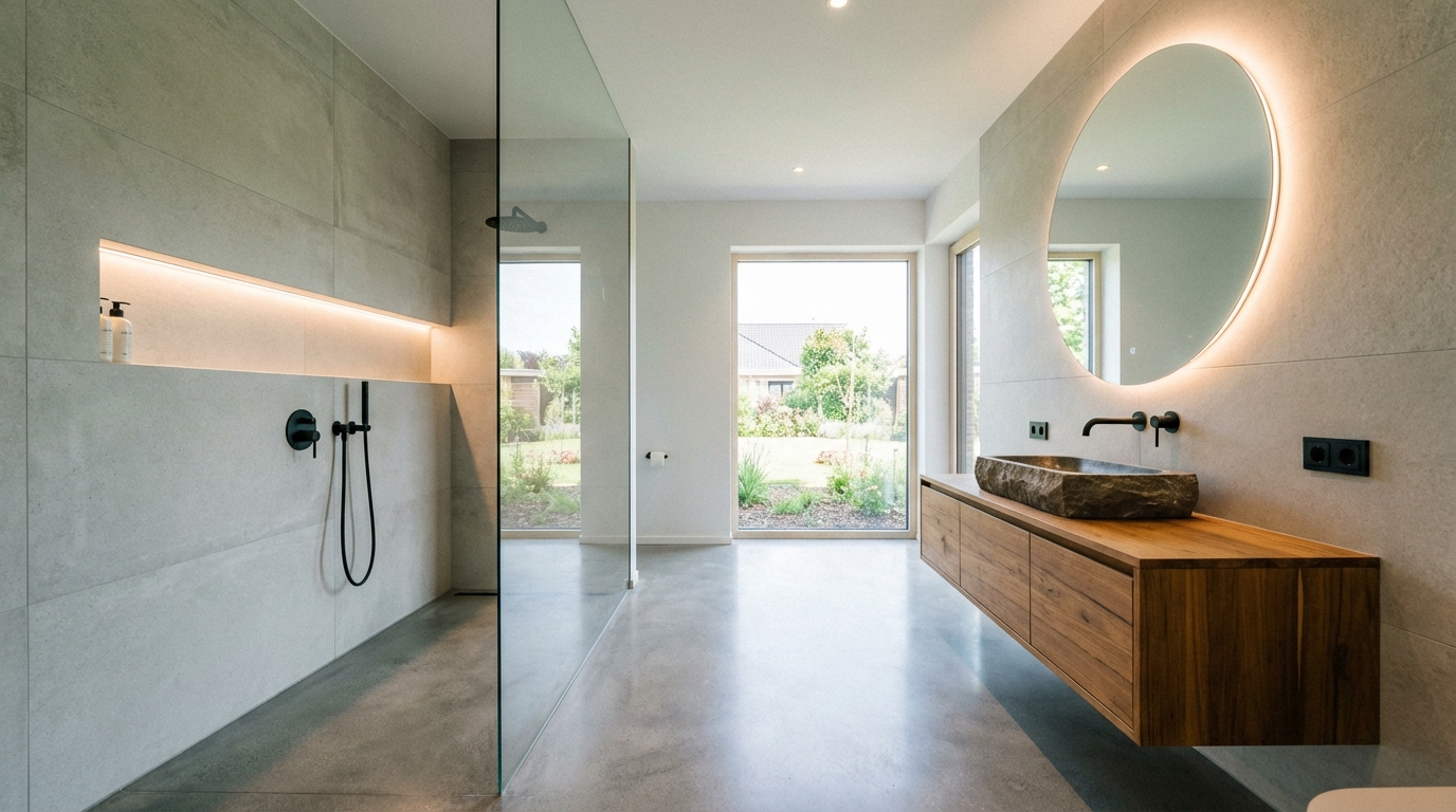 Bathroom transformed into modern style with Homeify AI